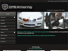 Tablet Screenshot of cpsarmoring.com